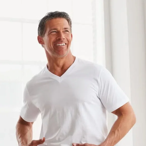 Big & Tall 3 Pack V-Neck T-Shirts - Picture 2 of 3